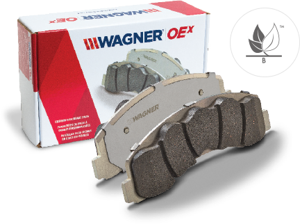 OEx brake pad product view by Wagner