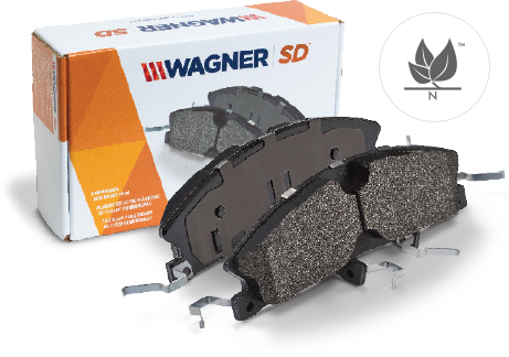 front package view of wagner severeduty brake pad view of package of severeduty brake pad by wagner