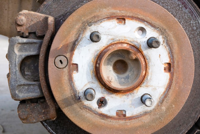 rust-on-car-brake-system